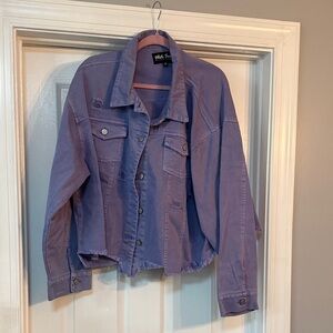 White Birch Lavender Jean Jacket